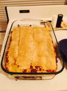 The end result in a pan.